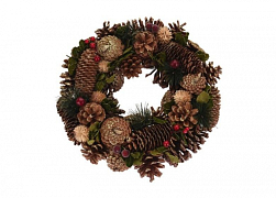 Гирлянды и искусственные рождественские венки, включая с внутренним освещением